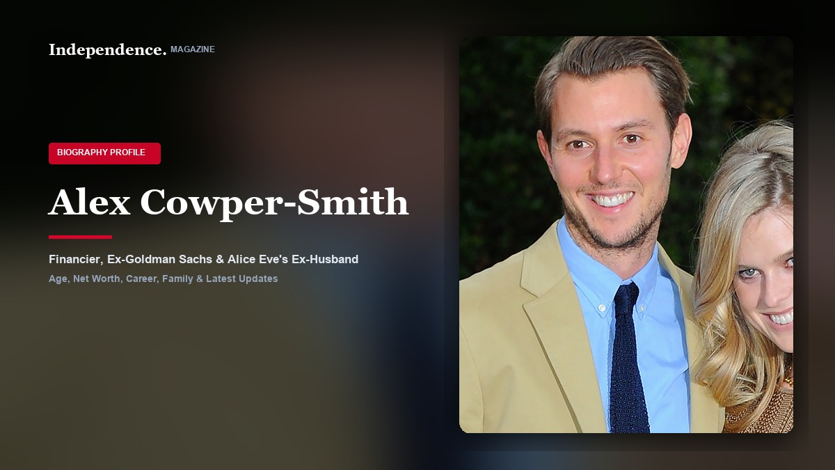 Alex Cowper-Smith, British investment banker, former Goldman Sachs financier, and ex-husband of actress Alice Eve.