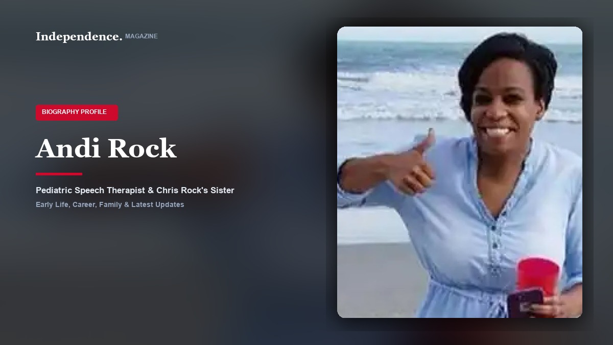 Andi Rock, pediatric speech-language pathologist and only sister of comedian Chris Rock.