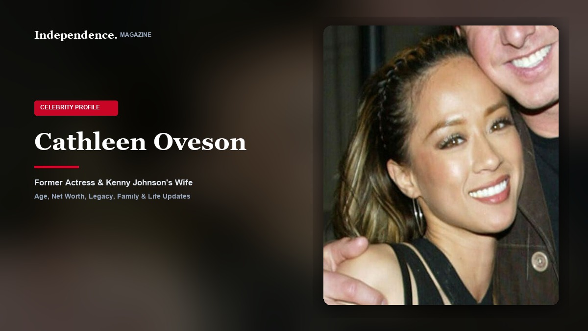 Cathleen Oveson, former television actress and longtime wife of actor Kenny Johnson.