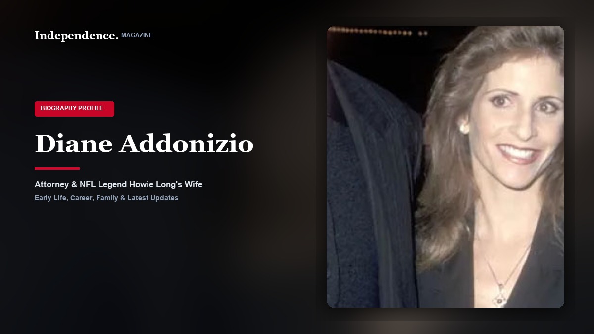 Diane Addonizio: Attorney, philanthropist, and matriarch of the Long family football dynasty.