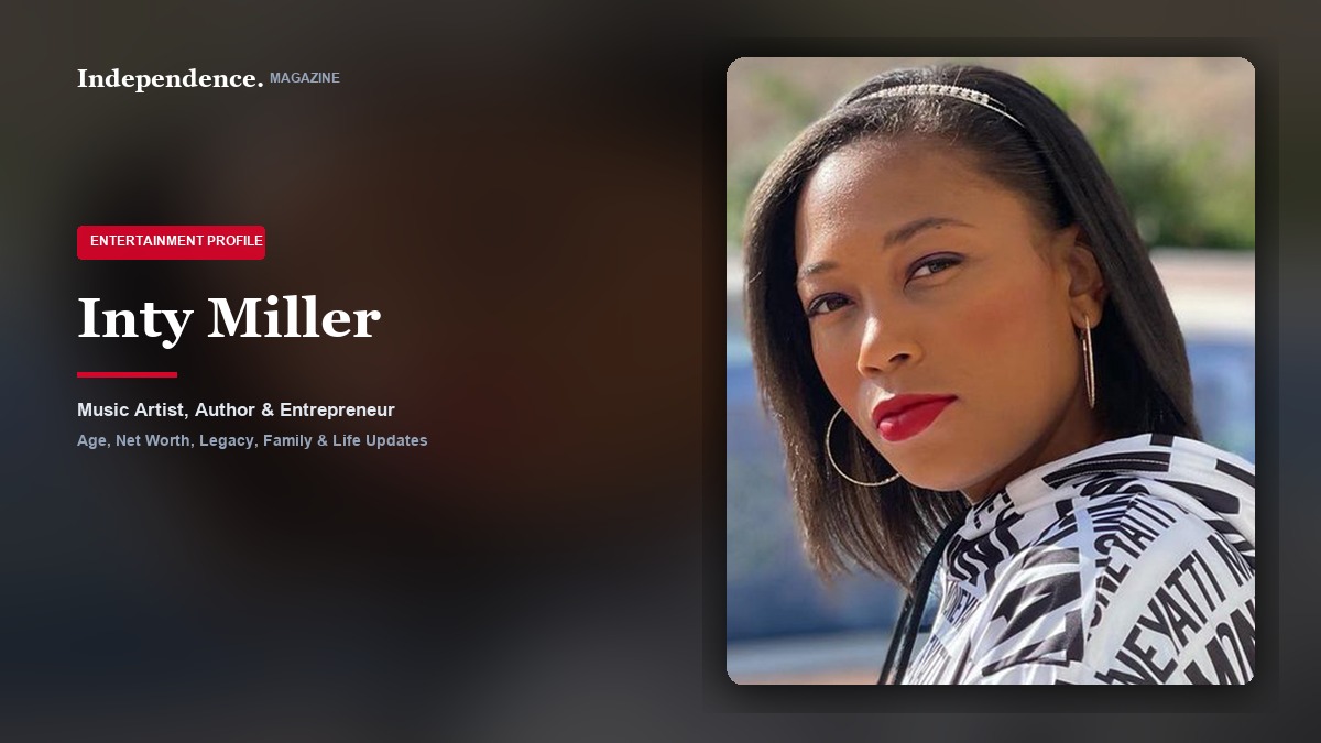 Inty Miller, hip-hop recording artist, author, and daughter of music mogul Master P.