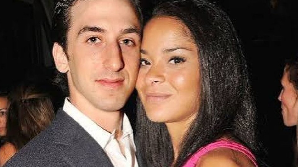 Jillian Beth Gumbel and her husband Bernie Robins at an evening social celebration