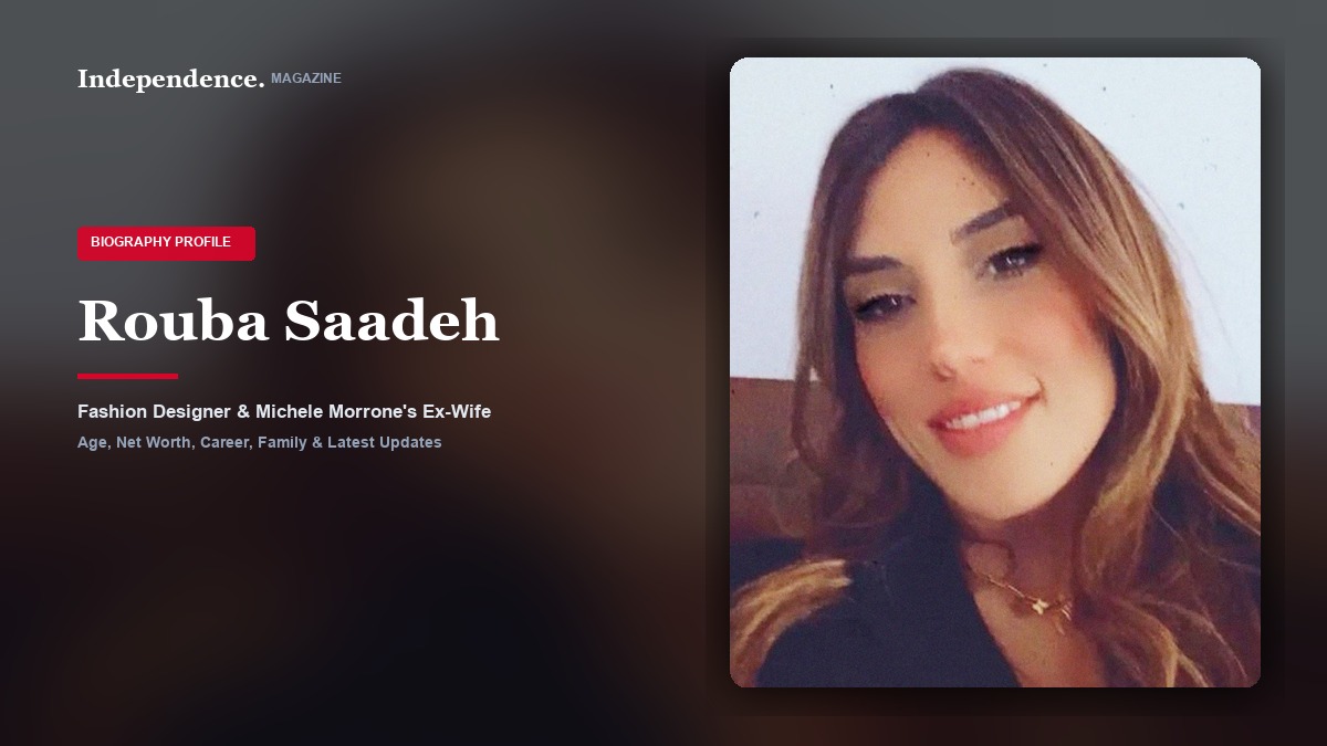 Rouba Saadeh, Lebanese senior fashion designer, creative director, and former wife of actor Michele Morrone.