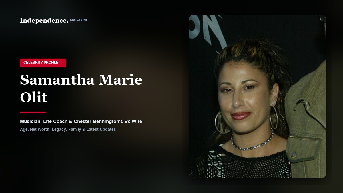 Samantha Marie Olit, musician, author, certified life coach, and first wife of Chester Bennington.