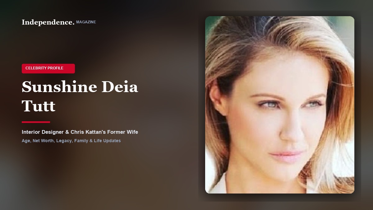 Sunshine Deia Tutt, model, actress, and luxury interior design specialist.